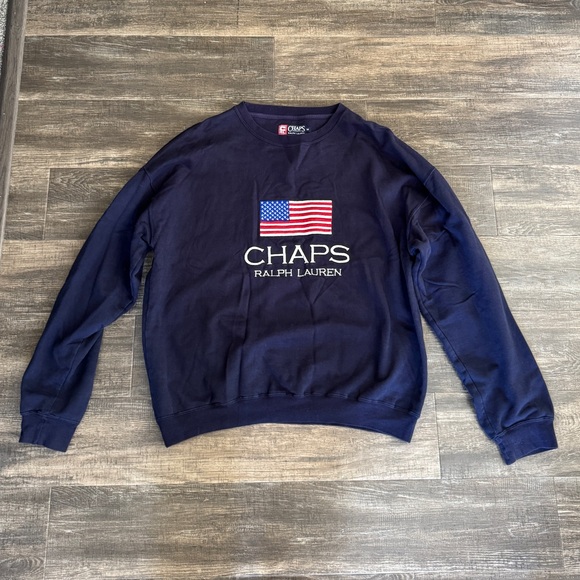 Polo Ralph Lauren Other - EUC Vintage 90s Ralph Lauren Unisex Sweatshirt Sz M navy blue chaps Ralph Laure